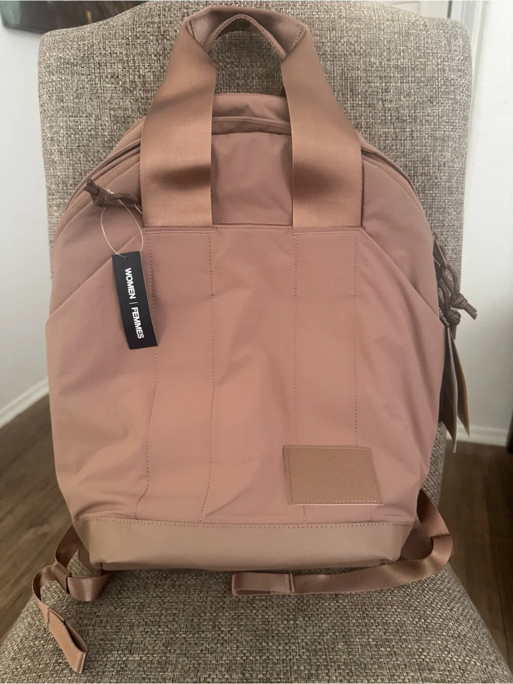BRAND NEW THE NORTHFACE NEVER STOP DAYPACK BACKPACK IN COLOR LATTE